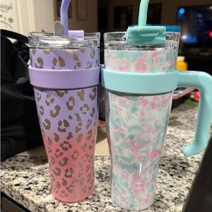 Leopard Print and Floral Tumblers